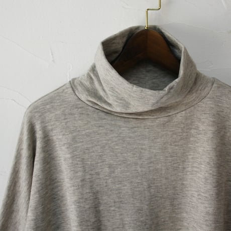 **再入荷** LinenYa リネンヤ　ヤク混ハイネックプルオーバー　#チャコール、グレー、オートミール