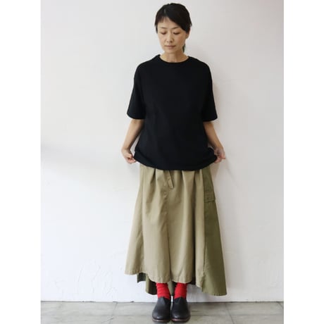 amne アンヌ　半袖”a”Tシャツ　#ホワイト、ラベンダー、ブラック