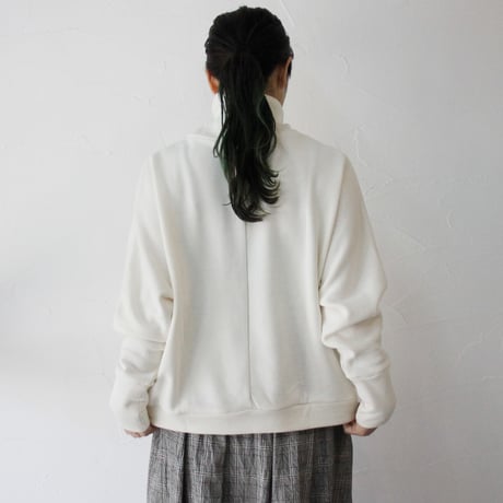 **またまた再入荷** LinenYa リネンヤ　ミニ裏毛ハイネックプルオーバー　#ブルー、アイボリー　【送料無料】
