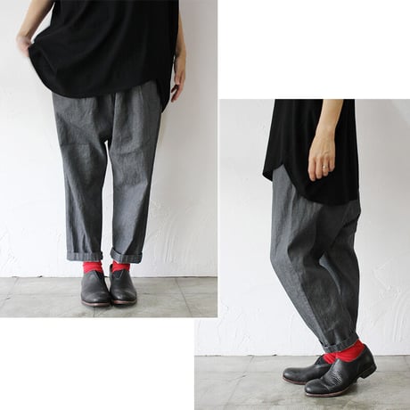 TRAVAIL MANUEL トラバイユマニュアル　6.5ozライトデニムサドルパンツ　♯ LT/INDIGO , INDIGO , GREY　【送料無料】
