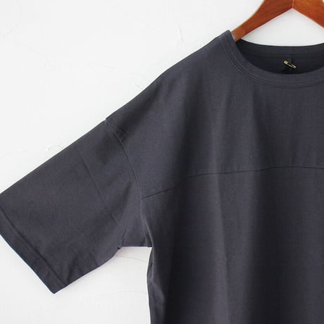 Linenya リネンヤ　コットン天竺オーバーTシャツ　#パープル、カーキ、ネイビー、ブラック
