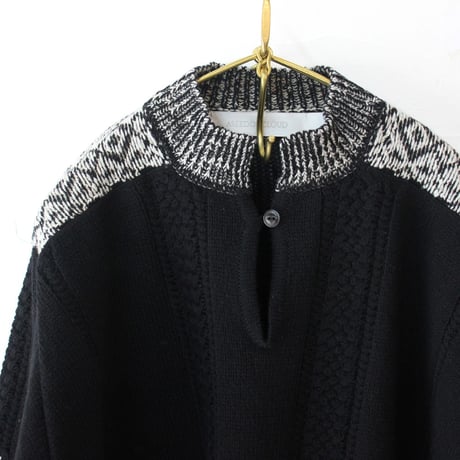 ASEEDONCLOUD アシードンクラウド　Seiyako jacquard blouse # black 【送料無料】