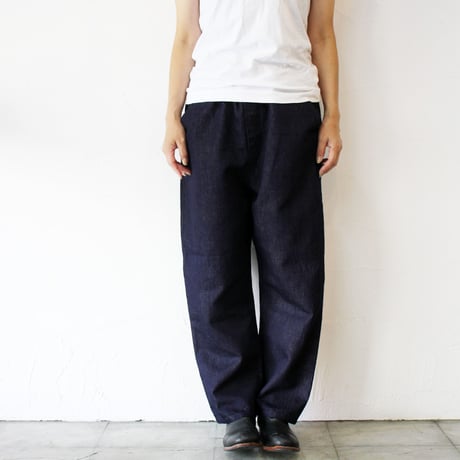 TRAVAIL MANUEL トラバイユマニュアル　コットンリネンデニムユニティパンツ　#インディゴ