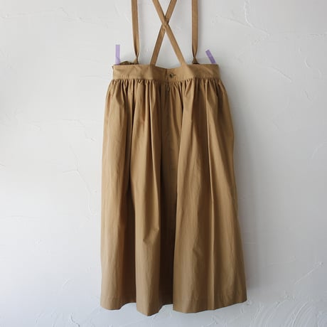 atelier naruse アトリエナルセ　コットンサスペンダースカート　cotton suspender skirt　#キャメル、ブラック