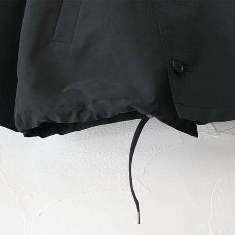 **S u K i M a -スキマ-別注** TRAVAIL MANUEL トラバイユマニュアル　ライトグログラン60/40クロスボタンパーカー　#ブラック　【送料無料】