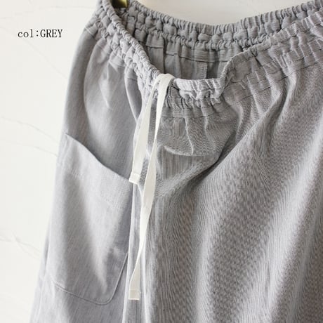 **再入荷** LinenYa リネンヤ　コードレーンワンタックパンツ　#ブルー、グレー　【送料無料】