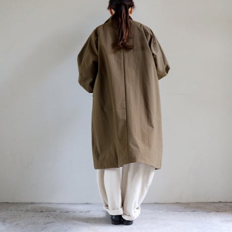 amne アンヌ　NYLON covered coat　カバーコート #Coyote 【送料無料】