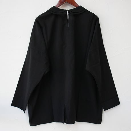**またまた再入荷** homspun ホームスパン　ダブルフラットカラープルオーバーブラウス