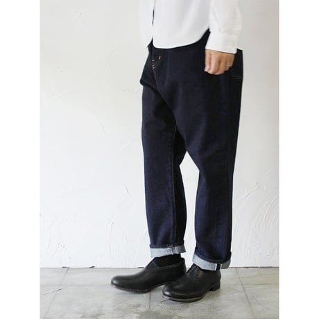 TRAVAIL MANUEL トラバイユマニュアル　セルビッチデニム5P パンツ　♯インディゴ、ホワイト、ライトグレー　【送料無料】