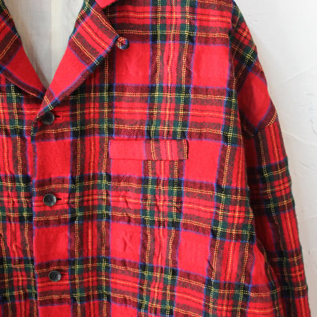 atelier naruse アトリエナルセ　ウールコットンタータンチェックテーラードジャケット wool cotton tartan check tailored jacket