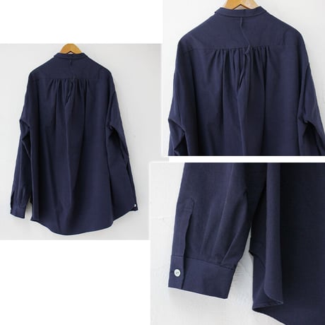 SUSURI ススリ　ヘムレンシャツ　#predawn blue　【送料無料】