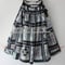 ASEEDONCLOUD アシードンクラウド　Mosaic quilt print Tree carol skirt #black 【送料無料】