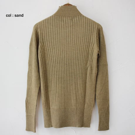 SUSURI ススリ　ポエータハイネックセーター　#black . dark navy . sand . off white  【送料無料】