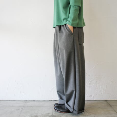 ARTE POVERA アルテポーヴェラ　ポルテックスポンチ2タックワイドパンツ　#ダークグレー