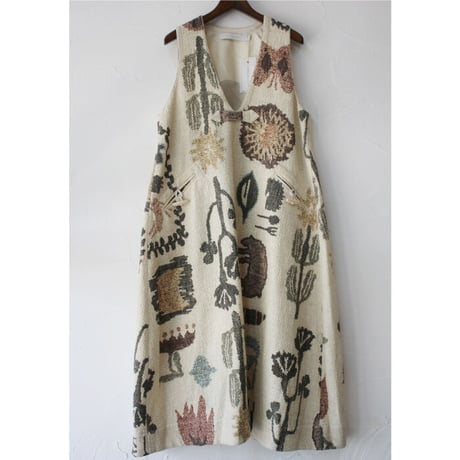 ASEEDONCLOUD アシードンクラウド Antique kilim print Forest king dress アンティークキリムプリントワンピース
