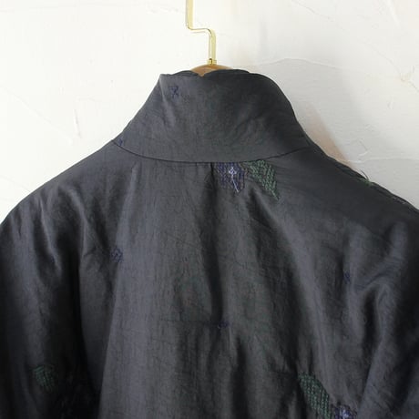 ASEEDONCLOUD アシードンクラウド　Sankayo embroidery quilt jacket #navy