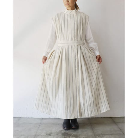 ASEEDONCLOUD アシードンクラウド　Zephyros stripe Hiraeth work coat  #off white 【送料無料】