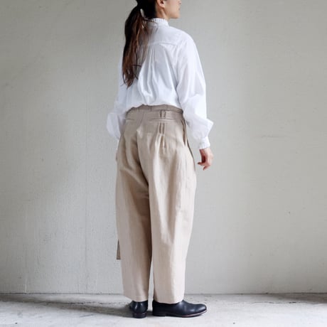 **再入荷** amne アンヌ　BROAD frilled blouse ブロードフリルブラウス【送料無料】