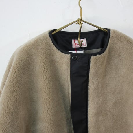 maomade マオメイド　ベアーボアロング丈コート　#グレージュ、モカ