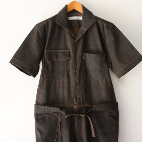 ASEEDONCLOUD アシードンクラウド　Immunity cloth Crafter jumpsuit　#dark brown 　【送料無料】