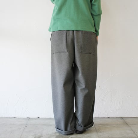 ARTE POVERA アルテポーヴェラ　ポルテックスポンチ2タックワイドパンツ　#ダークグレー