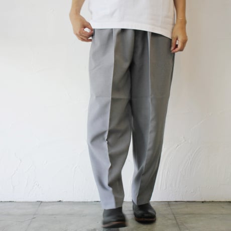 TRAVAIL MANUEL トラバイユマニュアル　ドライトロピカルズートパンツ　#ミディアムグレー