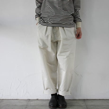 amne アンヌ　LINEN KERSEY belted bonito #Sand , Terracotta 【送料無料】