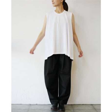 TRAVAIL MANUEL トラバイユマニュアル　コットントロピカルバームパンツ　#ブラック