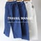 TRAVAIL MANUEL トラバイユマニュアル　ムラ糸デニムノーティカルパンツ　#オフ白、インディゴ