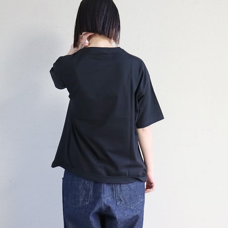 **別注色再入荷**amne アンヌ　”ELK” エルク柄半袖Tシャツ　#ブラック（自店別注色）、オリーブ、ホワイト