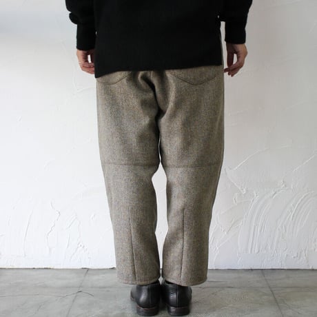 ASEEDONCLOUD アシードンクラウド　Hyouryushi herringbone Lighthouse Trousers #Beige 【送料無料】