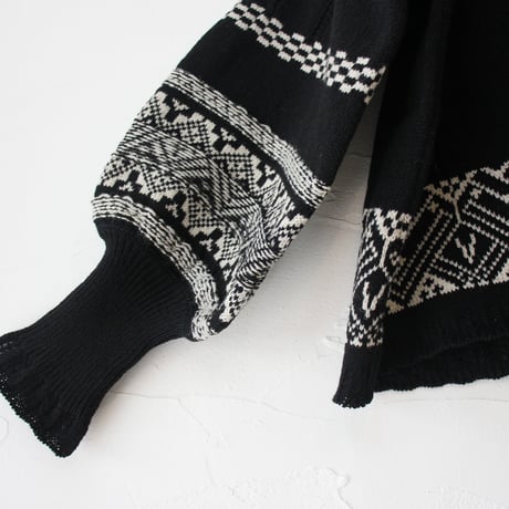 ASEEDONCLOUD アシードンクラウド　Seiyako jacquard blouse # black 【送料無料】