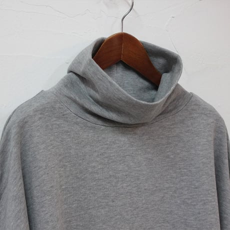 **ネイビーのみ再入荷** LinenYa 天竺ハイネックプルオーバー　#ネイビー、グレー　【送料無料】