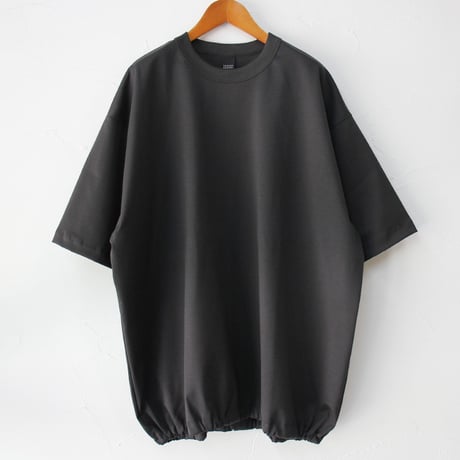 TRAVAIL MANUEL トラバイユマニュアル　コンパクト天竺ヘムシャーリングTシャツ　#グレー、ブラック、チャコールブラウン
