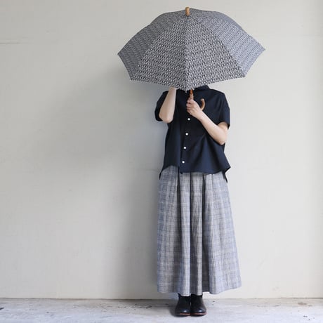 LinenYa リネンヤ　コットン丸襟ブラウス　#ブラック、ホワイト