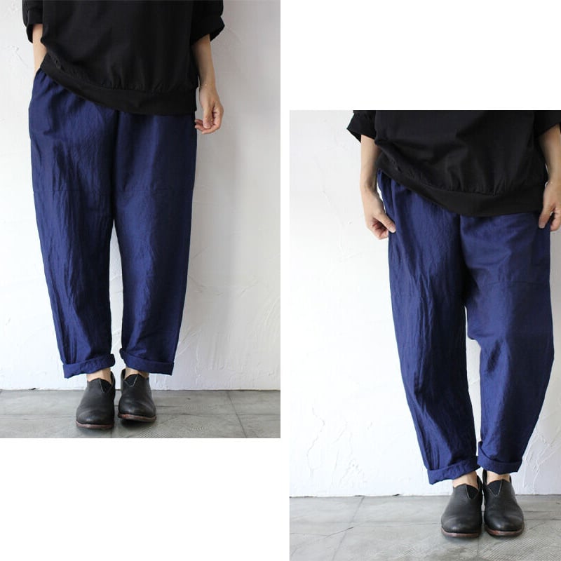 hiroko19600706　homspun ネイビー アンクルパンツ hiroko19600706 homspun ネイビー アンクルパンツ NAVY マイラク