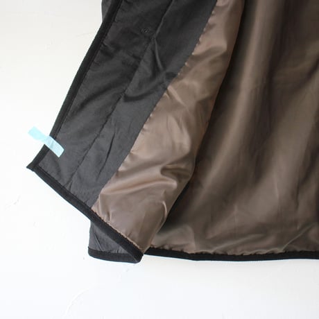 KHA:KI カーキ MIL QUILT DUFFLE COAT ミリタリーキルトダッフルコート　#ブラック　【送料無料】