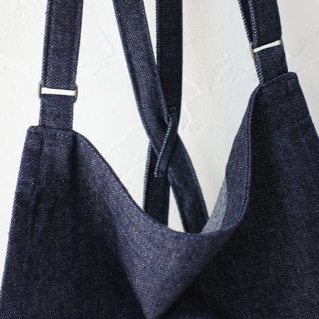 atelier naruse アトリエナルセ cotton denim salopette pants デニムサロペット #indigo 【送料無料】
