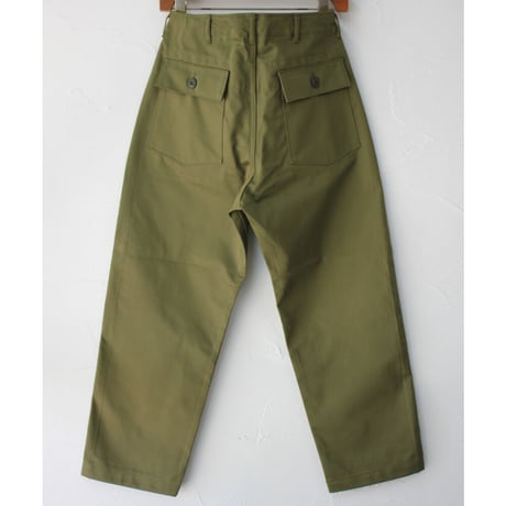 sasanqua by trees サザンカバイツリース　Backsatin Us army fatigue Pants バックサテンUSアーミーファティーグパンツ