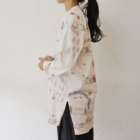 ASEEDONCLOUD アシードンクラウド　Shepherd diary cloth Kigansai shirt #off white 【送料無料】