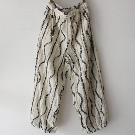 ASEEDONCLOUD アシードンクラウド　Festival cloth Kafusho trousers ＃off white　【送料無料】