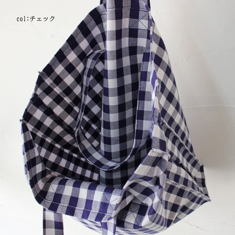 homspun ホームスパン　先染め帆布バッグ　#ストライプ、チェック、ボーダー