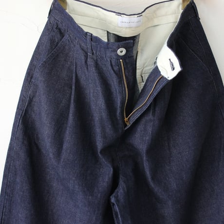 CAERULA PER LIGHTS カエルラパーライツ　11ozデニムタックワイドパンツ　#インディゴ