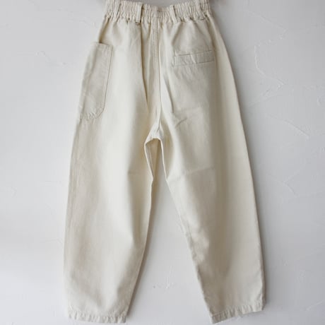 **2024s/s分到着** atelier naruse アトリエナルセ　コットンデニム ウエストゴム バルーンバンツ　#キナリ