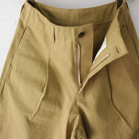 **またまた再入荷** sasanqua by trees サザンカバイツリース　カツラギバナナトラウザー　#アイボリー、ベージュ　【送料無料】