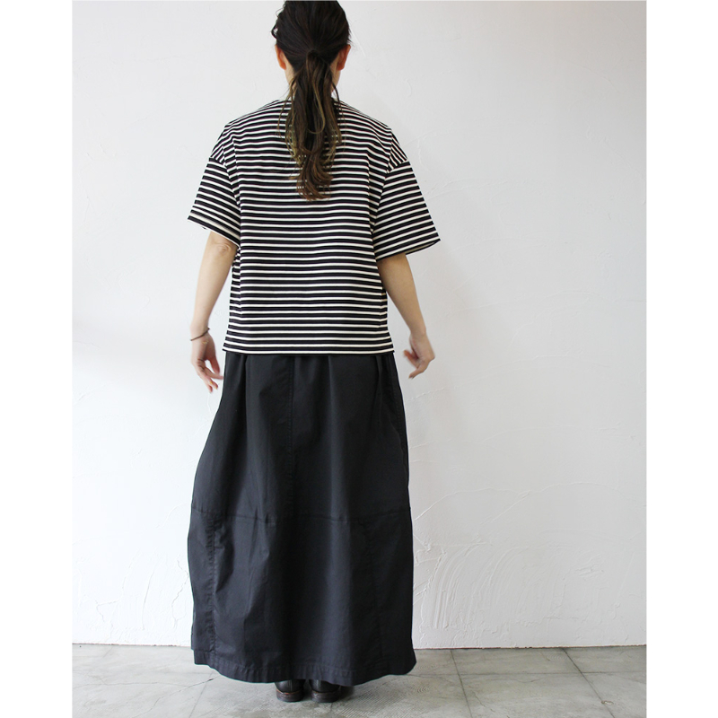 再入荷** atelier naruse アトリエナルセ コットンボーダーカットソー