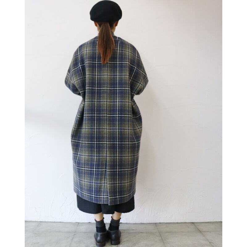 atelier naruse アトリエナルセ タータンチェックツィードコクーン