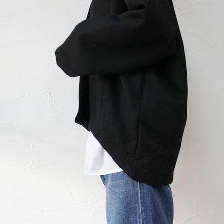**メーカー在庫最終分再入荷** maomade マオメイド　ウールカシミアストレッチコクーンジャケット　#キャメル、ブラック