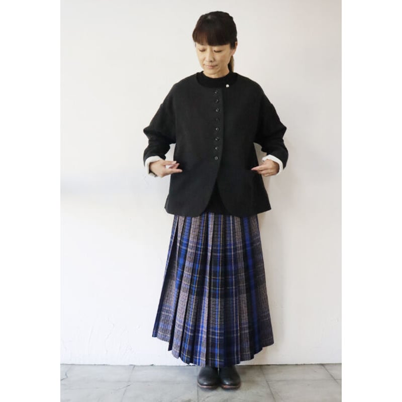 新品タグ付】MAGALI コットンウール✖️リネン・ジャンパースカート