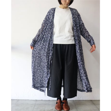 atelier naruse アトリエナルセ　デヴォ社～mini flower～カシュクールワンピース　#ネイビー